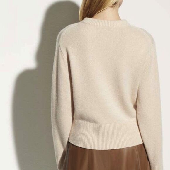 Vince Cashmere Drop Shoulder Mock Neck - Picture 2 of 8